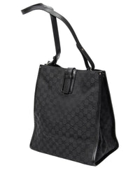 Gucci Gucci Black Monogrammed Canvas Vertical Tote (Authentic Pre-Loved)
