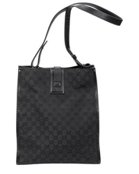 Gucci Gucci Black Monogrammed Canvas Vertical Tote (Authentic Pre-Loved)