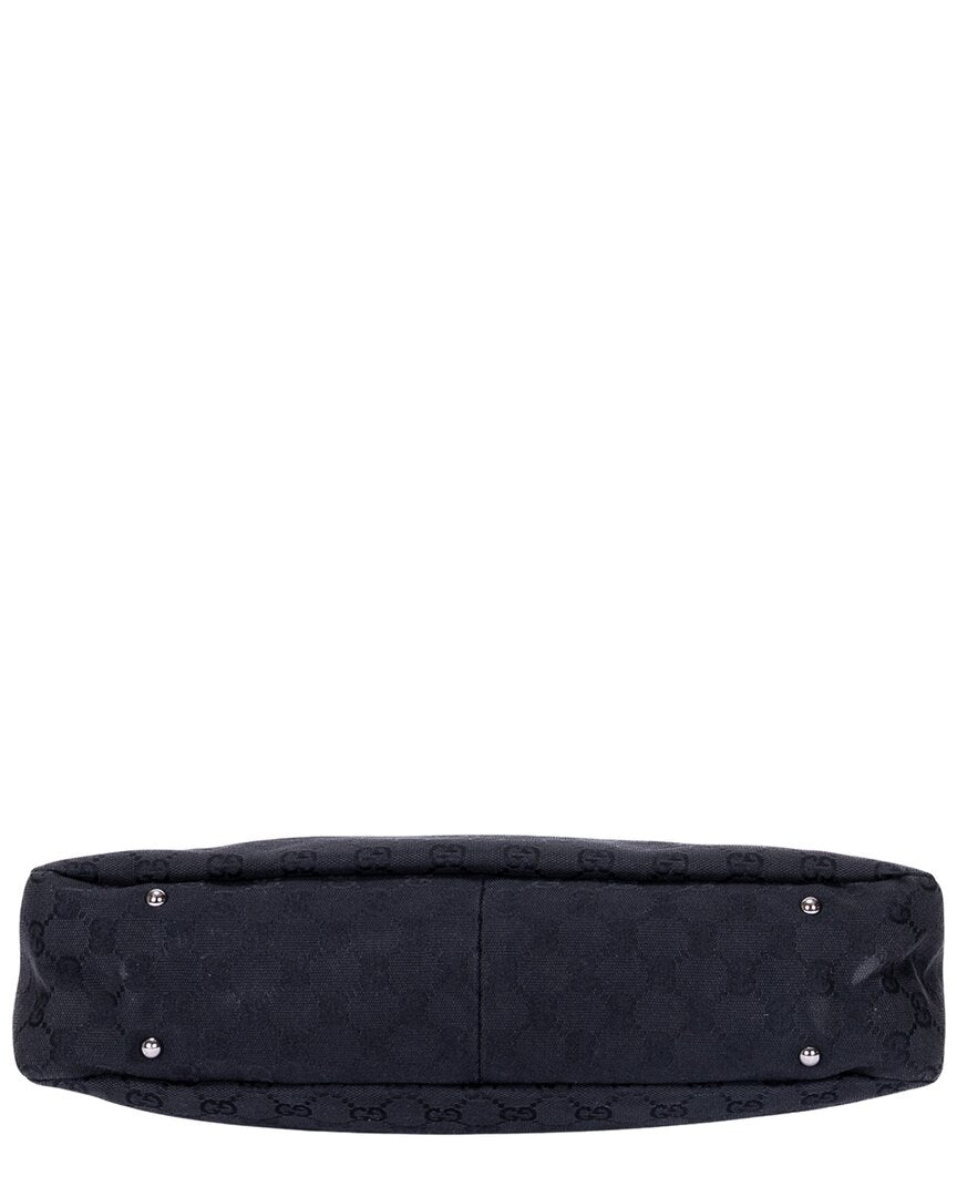 Gucci Gucci Black Monogram Canvas Hobo (Authentic Pre-Loved)