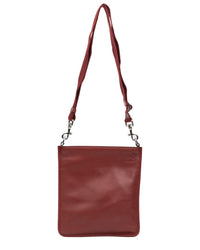 Loewe Loewe Maroon Grained Calfskin Leather Anagram Crossbody (Authentic Pre-Loved)