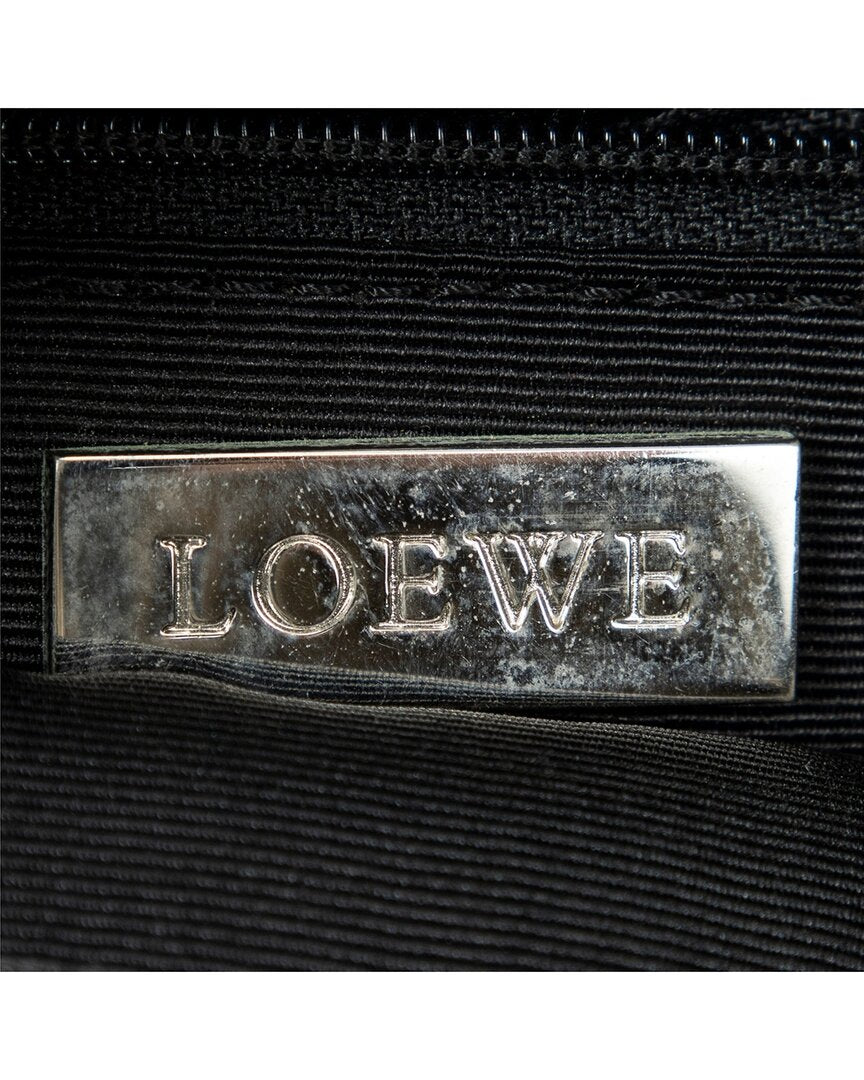 Loewe Loewe Black Calfskin Leather Anagram Flat Crossbody (Authentic Pre-Loved)
