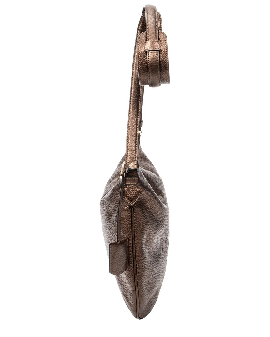 Loewe Loewe Brown Grained Leather Heritage Messenger (Authentic Pre-Loved)