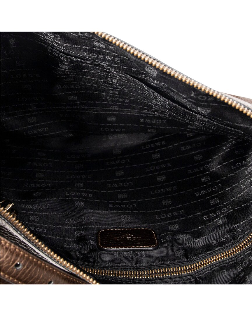 Loewe Loewe Brown Grained Leather Heritage Messenger (Authentic Pre-Loved)