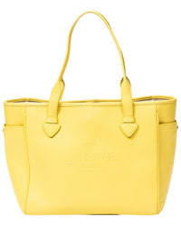 Loewe Loewe Yellow Grained Calfskin Leather Heritage Tote (Authentic Pre-Loved)