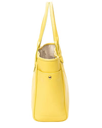 Loewe Loewe Yellow Grained Calfskin Leather Heritage Tote (Authentic Pre-Loved)