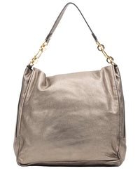 Loewe Loewe Gold Goatskin Leather Large Flap Shoulder Bag (Authentic Pre-Loved)