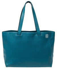 Loewe Loewe Blue Smooth Leather Medium Shoulder Tote (Authentic Pre-Loved)