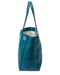 Loewe Loewe Blue Smooth Leather Medium Shoulder Tote (Authentic Pre-Loved)