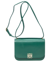 Loewe Loewe Green Smooth Leather Small Goya Flap Crossbody (Authentic Pre-Loved)