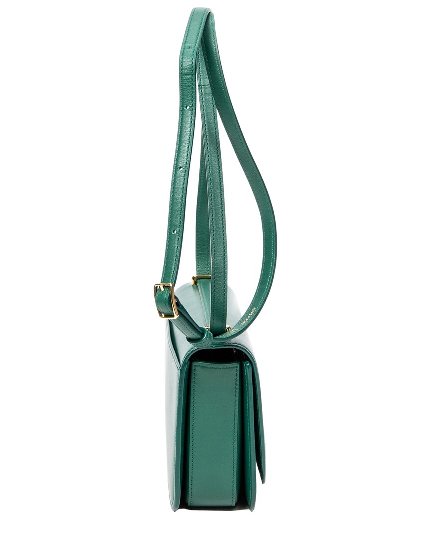 Loewe Loewe Green Smooth Leather Small Goya Flap Crossbody (Authentic Pre-Loved)
