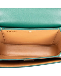 Loewe Loewe Green Smooth Leather Small Goya Flap Crossbody (Authentic Pre-Loved)