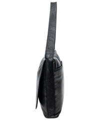 Loewe Loewe Black Calfskin Leather Flap Messenger (Authentic Pre-Loved)