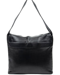Loewe Loewe Black Calfskin Leather Flap Messenger (Authentic Pre-Loved)