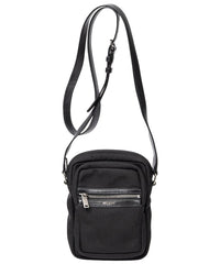 Saint Laurent Saint Laurent Black Canvas Sid Pouch Crossbody (Authentic Pre-Loved)
