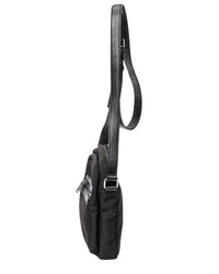 Saint Laurent Saint Laurent Black Canvas Sid Pouch Crossbody (Authentic Pre-Loved)