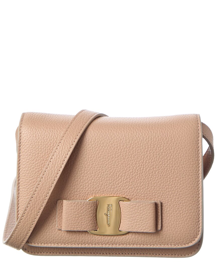 Ferragamo Ferragamo Vara Bow Leather Crossbody