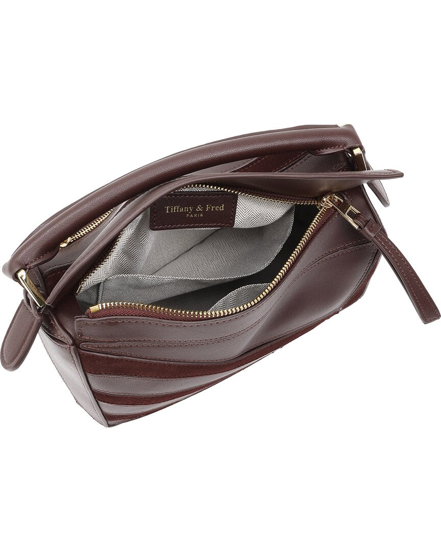 Tiffany & Fred Paris Geometric Leather Satchel