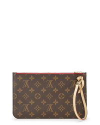 Louis Vuitton Louis Vuitton Red Monogram Coated Canvas Neverfull Pouch Mm (Authentic Pre-