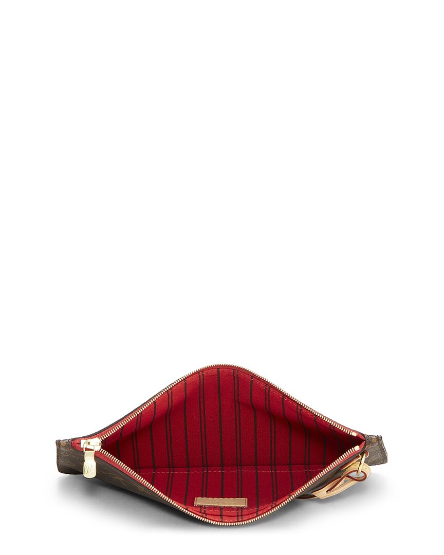 Louis Vuitton Louis Vuitton Red Monogram Coated Canvas Neverfull Pouch Mm (Authentic Pre-