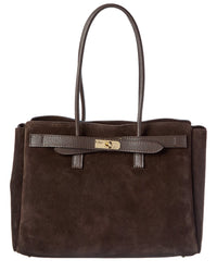 Isabella Rossetti Aurelia Suede Handbag