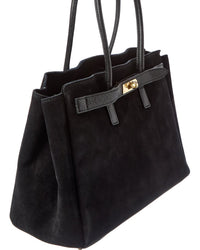 Isabella Rossetti Aurelia Suede Handbag
