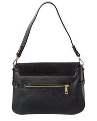 Isabella Rossetti Greta Suede & Leather Handbag