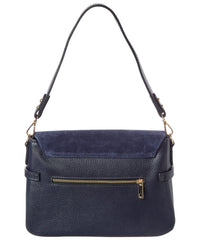 Isabella Rossetti Greta Suede & Leather Handbag