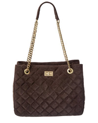 Isabella Rossetti Ravenna Suede Handbag