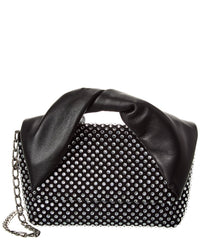 Jw Anderson Twister Medium Leather Shoulder Bag ONE SIZE Black