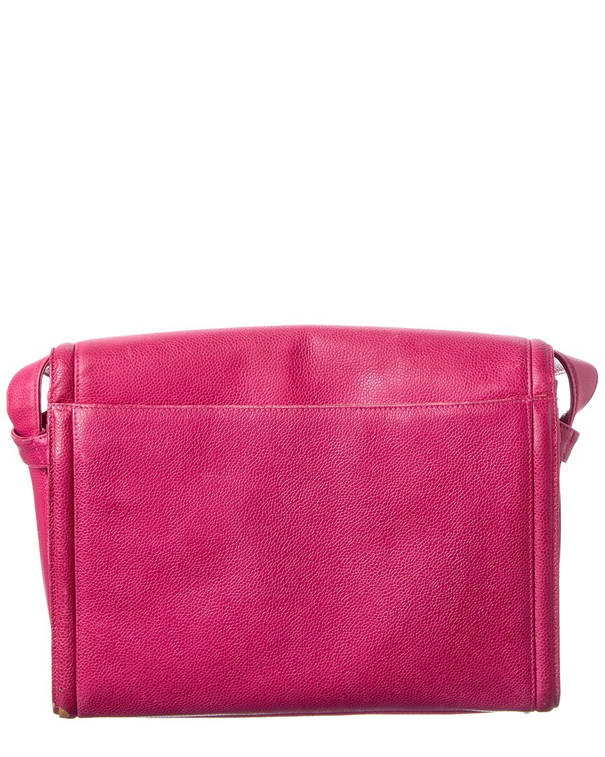 Chanel Hot Pink Caviar Leather Messenger Bag (Authentic Pre-Loved)