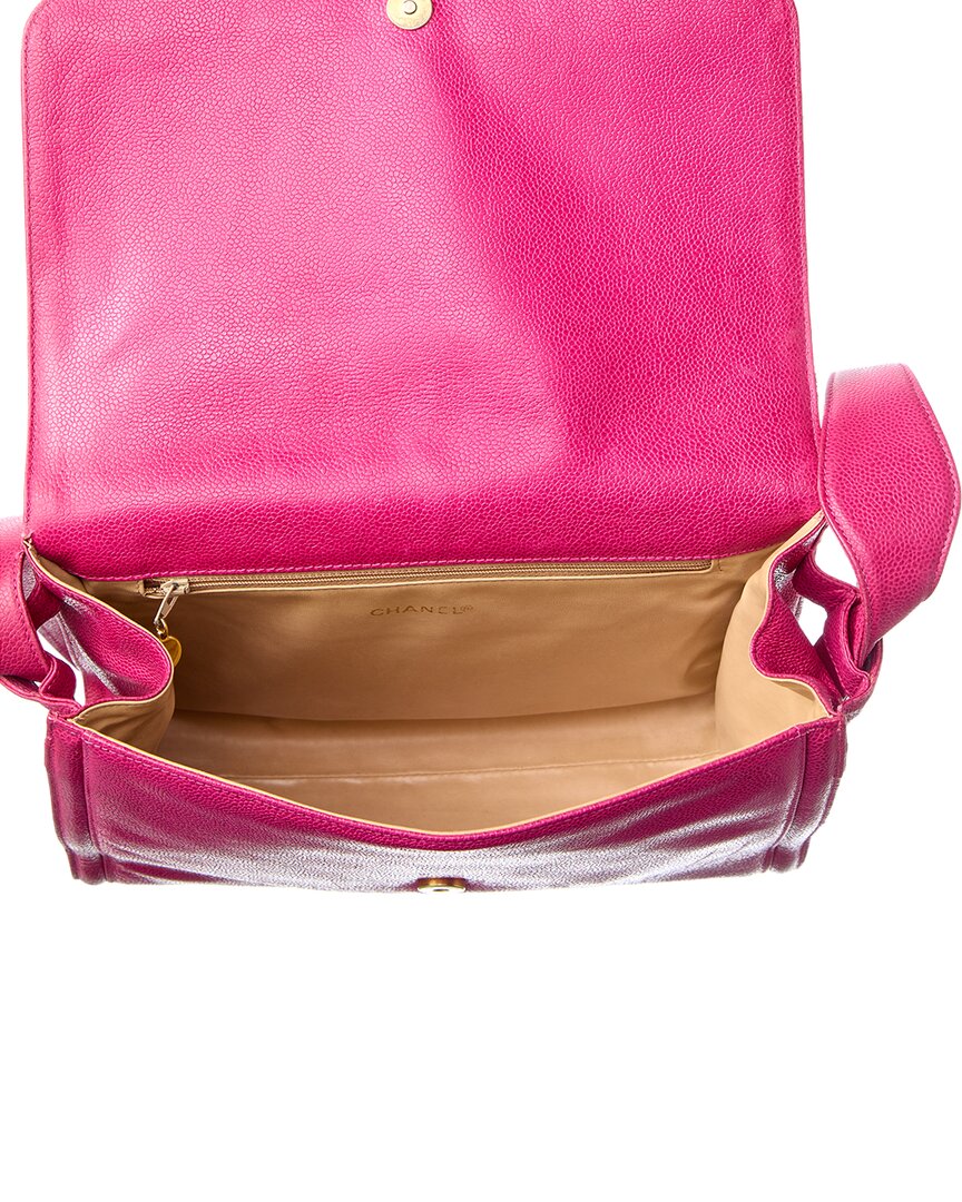 Chanel Hot Pink Caviar Leather Messenger Bag (Authentic Pre-Loved)