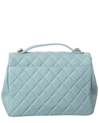 Chanel Blue Caviar Quilted Leather Large Business Affinity Flap (Authentic