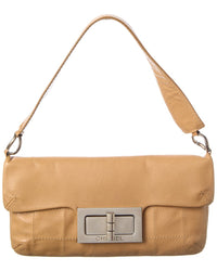 Chanel Tan Calfskin Leather Square Stitched Mademoiselle Shoulder Bag