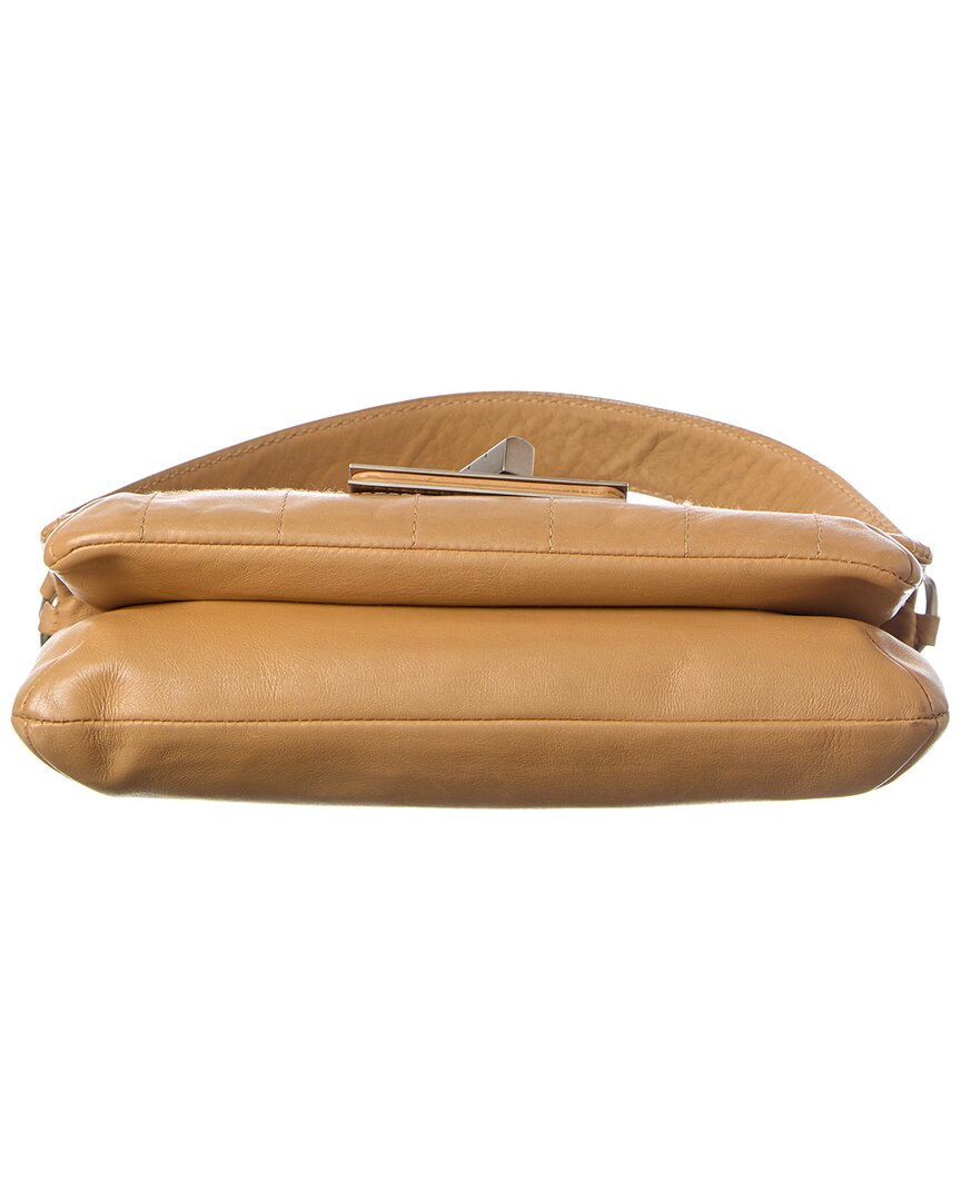 Chanel Tan Calfskin Leather Square Stitched Mademoiselle Shoulder Bag