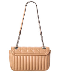 Gucci Camelia Calfskin Matelasse Leather Aria Small Gg Marmont Shoulder Bag