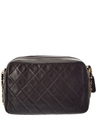 Chanel Chanel Black Lambskin Turn Lock Shoulder Bag (Authentic Pre-Loved)