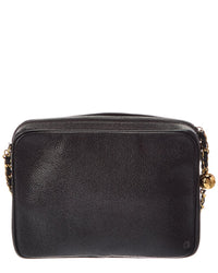 Chanel Black Caviar Leather C Camera Bag (Authentic Pre-Loved)