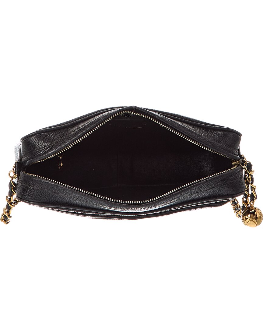 Chanel Black Caviar Leather C Camera Bag (Authentic Pre-Loved)