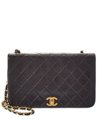 Chanel Chanel Black Lambskin Turnlock Small Flap Shoulder Bag (Authentic Pre-Loved)