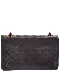 Chanel Chanel Black Lambskin Turnlock Small Flap Shoulder Bag (Authentic Pre-Loved)