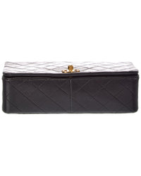 Chanel Chanel Black Lambskin Turnlock Small Flap Shoulder Bag (Authentic Pre-Loved)