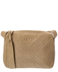 Chanel Beige Caviar Leather Cc Large Camera Bag (Authentic Pre-Loved)