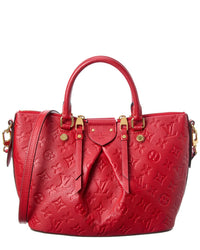 Pre-Owned Louis Vuitton Red Empreinte Mazarine Mm (Authentic Pre-Loved)