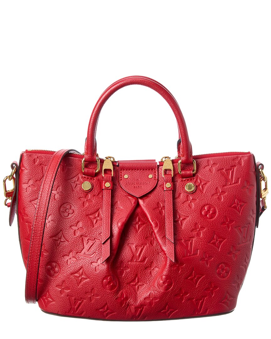 Pre-Owned Louis Vuitton Red Empreinte Mazarine Mm (Authentic Pre-Loved)