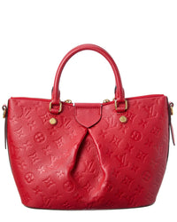 Pre-Owned Louis Vuitton Red Empreinte Mazarine Mm (Authentic Pre-Loved)