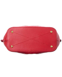 Pre-Owned Louis Vuitton Red Empreinte Mazarine Mm (Authentic Pre-Loved)