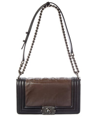 Chanel Dark Brown Caviar Leather Shoulder Bag (Authentic Pre-Loved)
