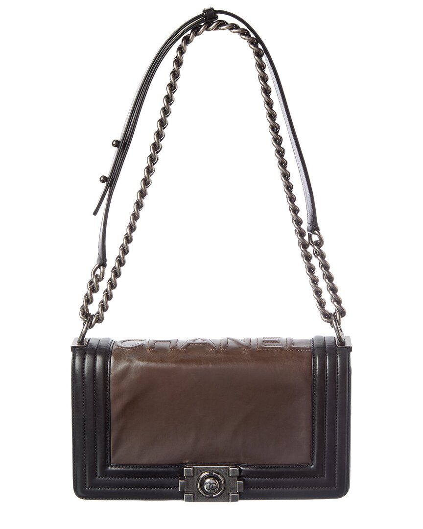 Chanel Dark Brown Caviar Leather Shoulder Bag (Authentic Pre-Loved)