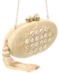 Rafé Joanna Straw Clutch