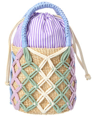 Rafé Michelle Straw Bucket Tote